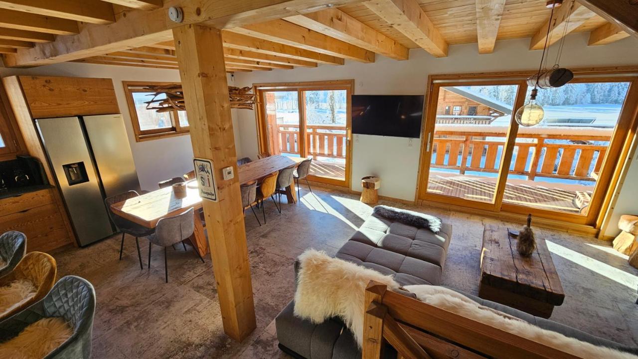 Demi-Chalet Vadel La Panthiaz 15 Pers 5 Chambres Abondance Exterior foto