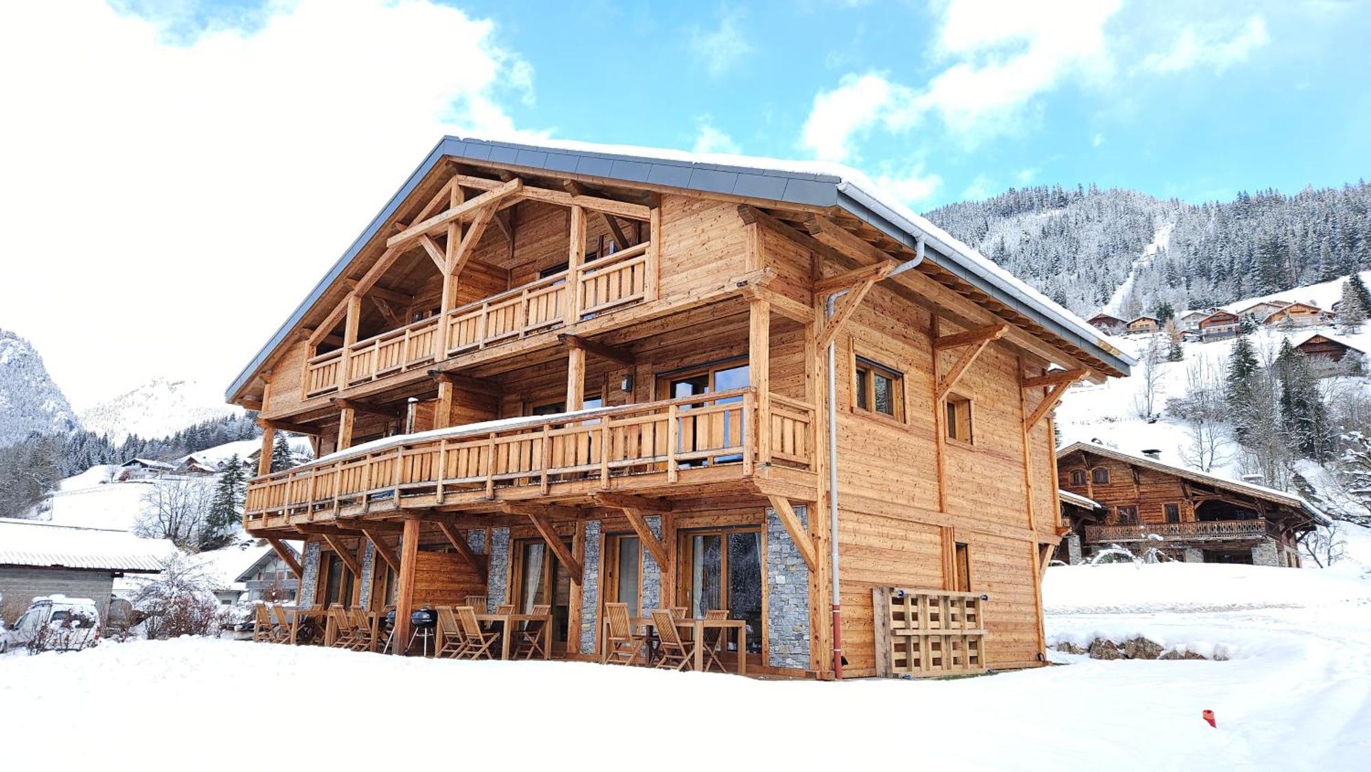 Demi-Chalet Vadel La Panthiaz 15 Pers 5 Chambres Abondance Exterior foto