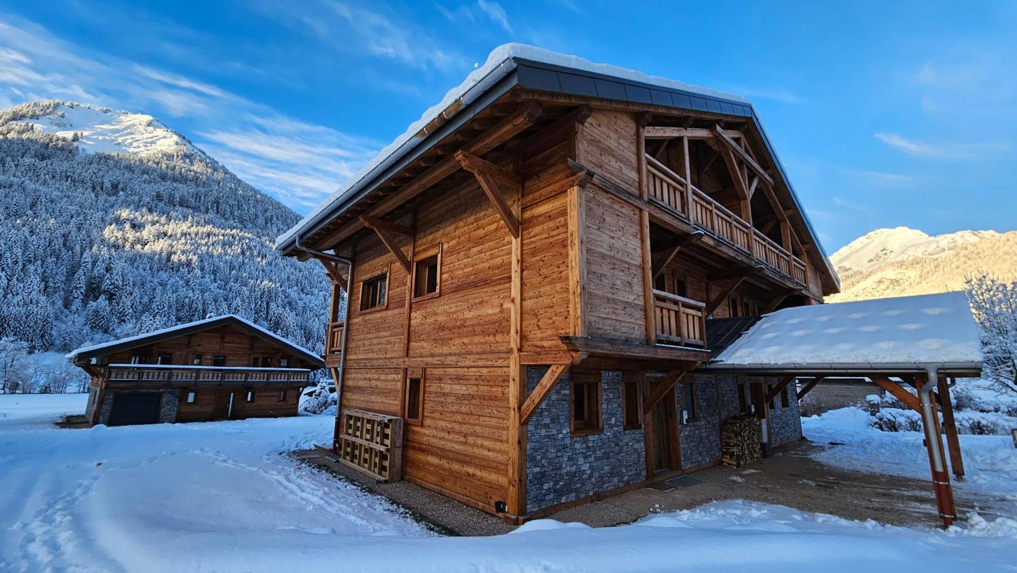 Demi-Chalet Vadel La Panthiaz 15 Pers 5 Chambres Abondance Exterior foto